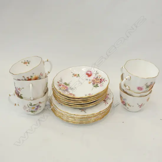 ROYAL CROWN DERBY - DERBY POSIES 6 TRIOS 