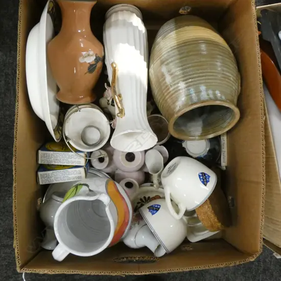 BOX LOT ASST. CERAMICS ETC