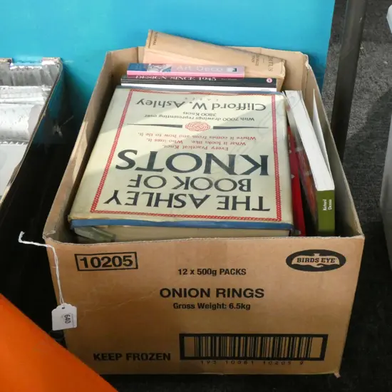 BOX LOT ASST BOOKS; ANTIQUES, KIWIANA INTEREST 