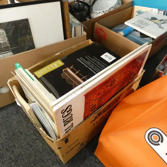 BOX LOT ASST BOOKS; NZ BIRDS & ARCHITECTURE INTEREST