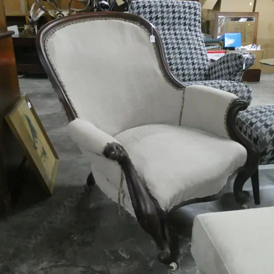 VICTORIAN ARM CHAIR BORER REQ. ATTENTION AF