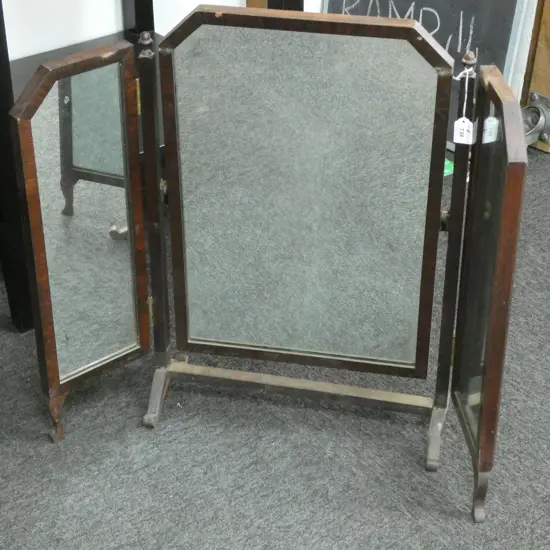 EARLY 20THC TRIPLE CHEST TOP MIRROR AF