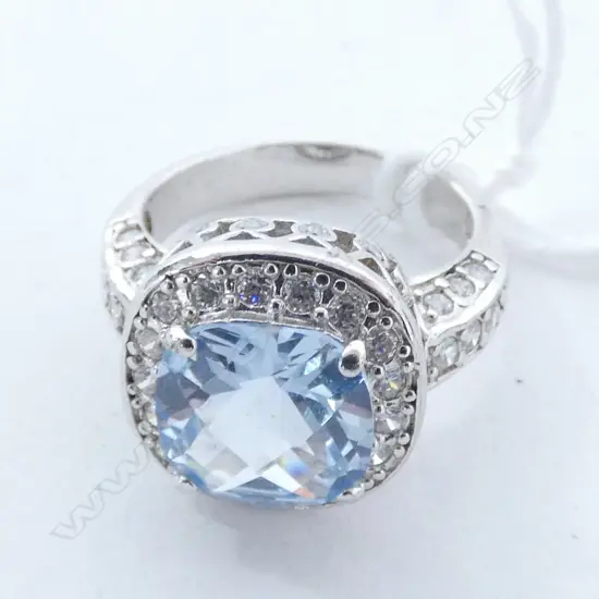 925 AQUAMARINE DRESS RING