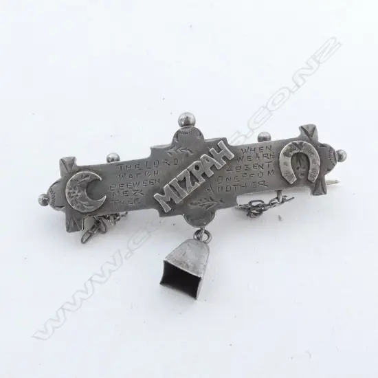 BROOCH: STERLING SIVER MIZPAH