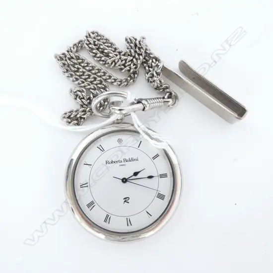 ROBERTA BALDINI 925 WATCH, PLATE CHAIN; WORKING