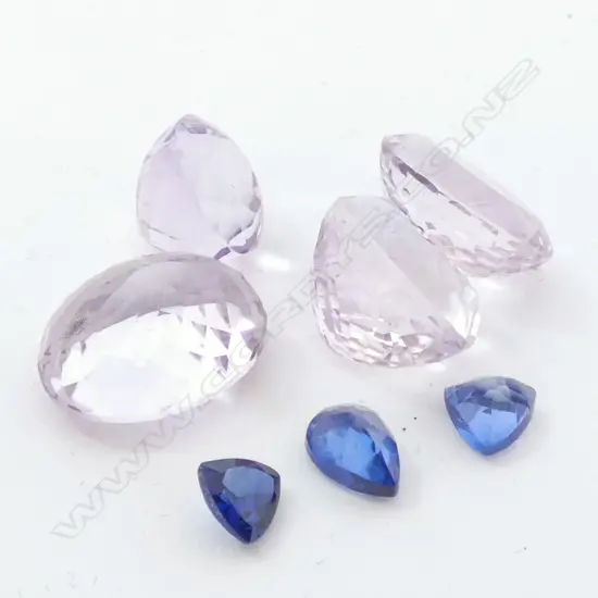 SEVEN UNSET GEMSTONES 