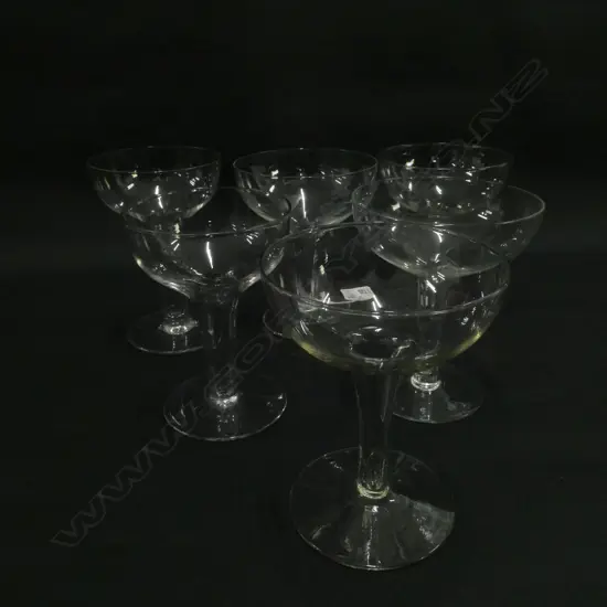 6 ASST HOLLOWSTEM CHAMPAGNE GLASSES