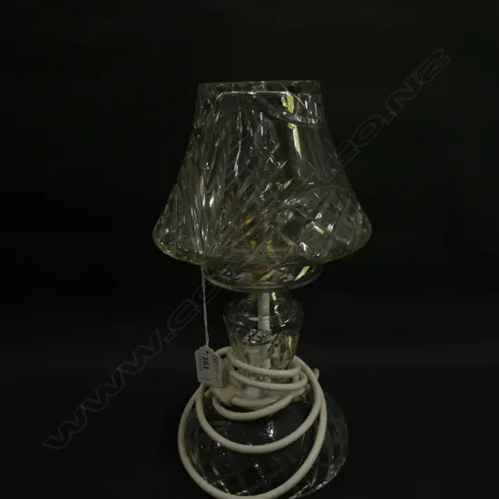 CUT CRYSTAL TABLE LAMP - H. 310MM