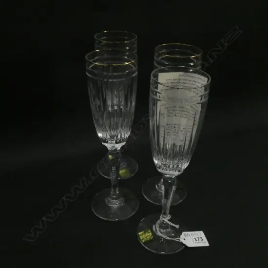 4 MARQUIS BY WATERFORD CHAMPAGNE FLUTES H. 220MM