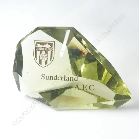 SUNDERLAND AFC GLASS PAPER WEIGHT L230MM