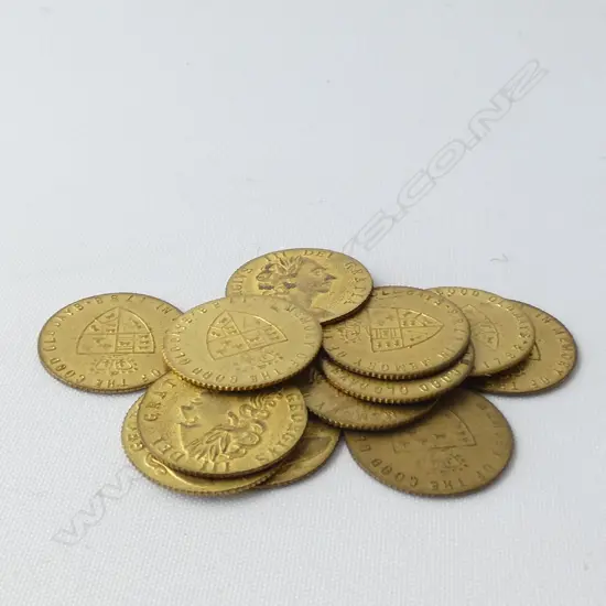 12 GEORGE 111 GAMBLING TOKENS C1788