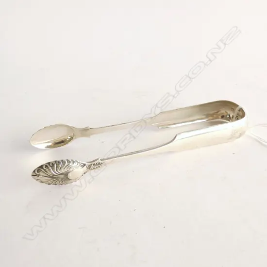 SILVER TONGS GLASGOW 1858 50 GRAMS 