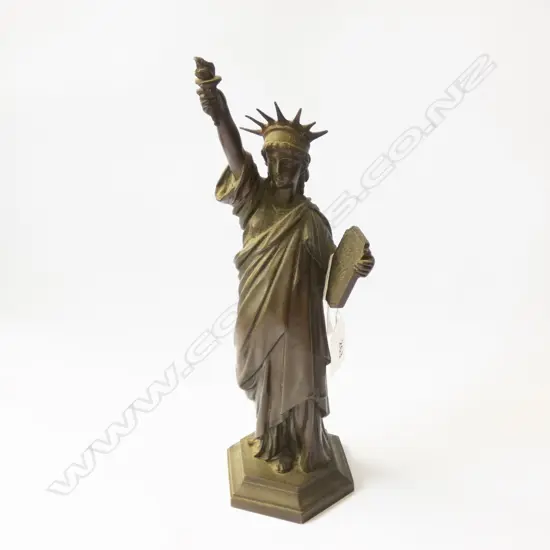 BRONZE STATUE OF LIBERTY H. 295MM