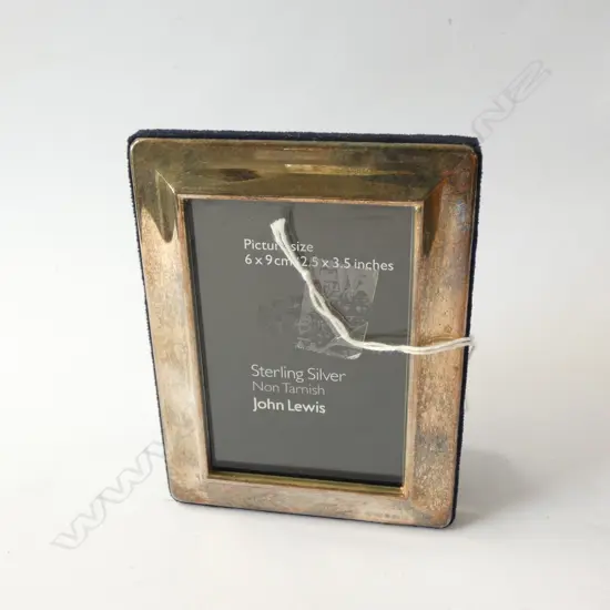 MODERN STERLING SILVER SMALL PHOTO FRAME 6x9cm
