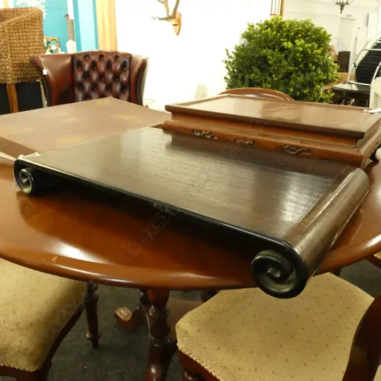 JAPANESE IKEBANA DISPLAY TABLE w SCROLL LEGS