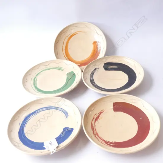 5 ZEN DESIGN SERVING PLATES DIA. 155MM