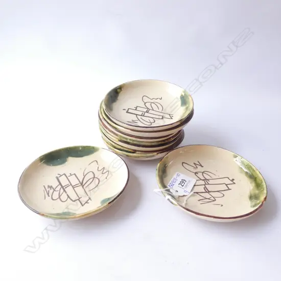9 SMALL ORIBE SERVING PLATES - DIA. 110MM