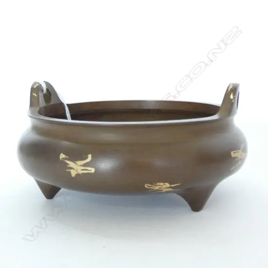 CHINESE BRONZE CENSOR 135MM DIA