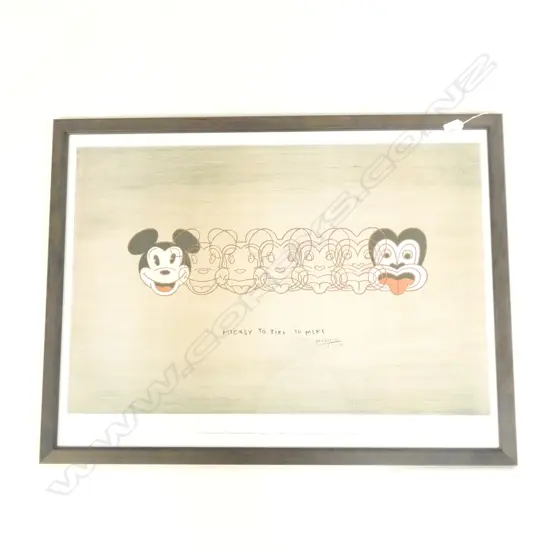 DICK FRIZZELL 'MIKI TO TIKI' FRAMED REPRODUCTION PRINT