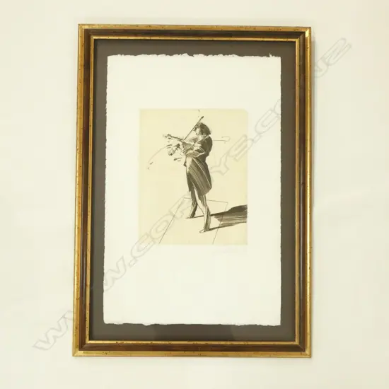 Claude WEISBUCH (1927-2014) 40/100 VIOLINIST 295 X 230MM