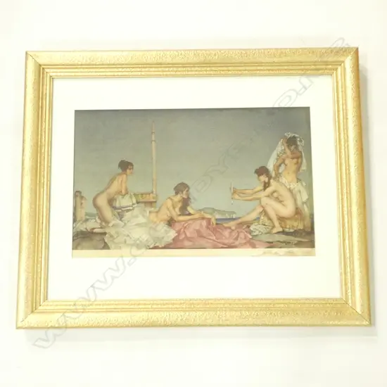 WILLIAM RUSSEL FLINT SIGNED PRINT 285 X 455MM