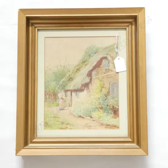 19THc W. BOYD W/C THATCHED COTTAGE