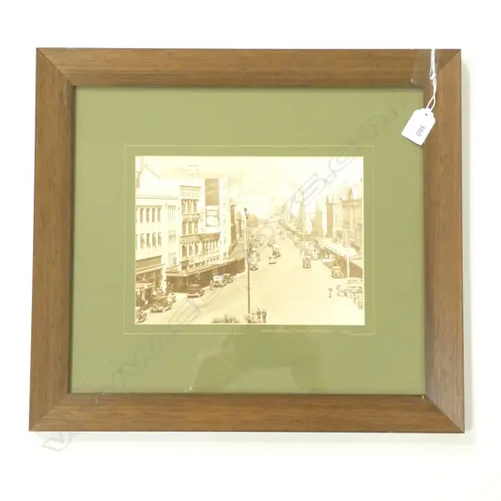EARLY FRAMED PHOTO - WELLINGTON 1932 - 240 X 170MM