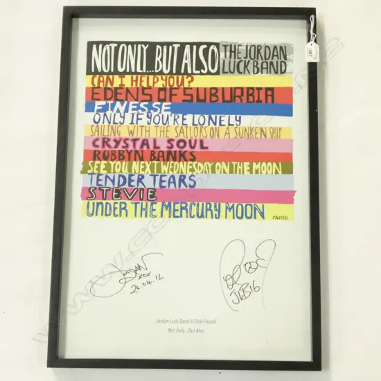 DICK FRIZZEL & JORDAN LUCK PRINT 585 X 410MM