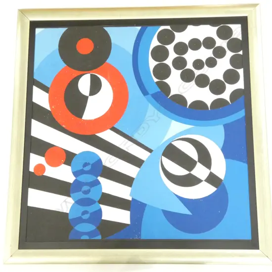 LLYOD HILLYER BLUE ABSTRACT 720 X 695MM