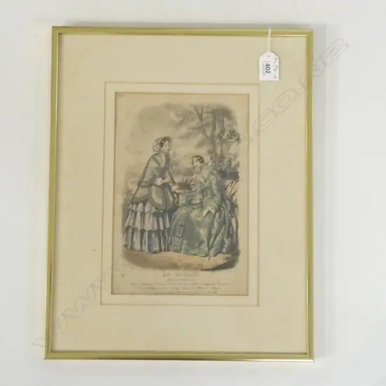 FRAMED VINTAGE FRENCH PRINT LE FOLLET