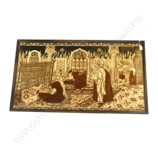 FRAMED PERSIAN TAPESTRY 590 X 1085MM a/f