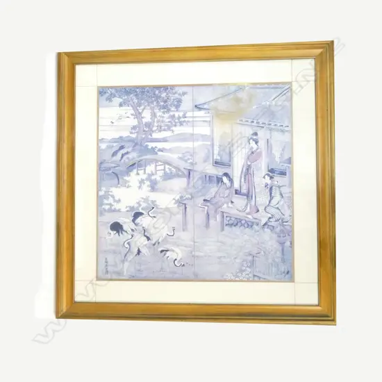 LG GILT FRAMED ORIENTAL PRINT  - 1230 X 1260MM (INCL. FRAME)