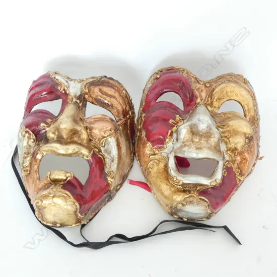 PR VENETIAN MASKS; HAPPY & SAD