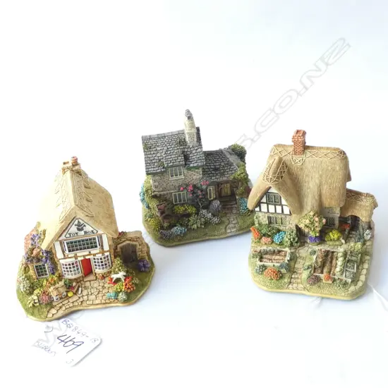 3 LILLIPUT LANE COLLECTORS CLUB - L2831 / L3081 & L2684 - WITH BOXES & CERTIFICATES