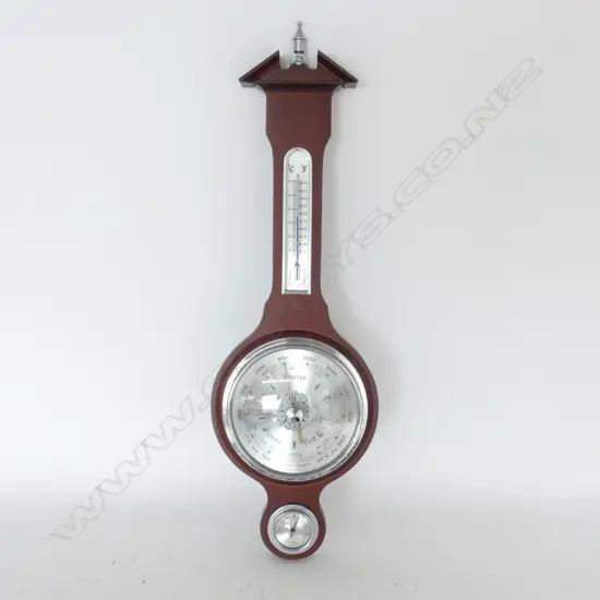 VINTAGE GERMAN HUGER WALL BAROMETER H. 540MM