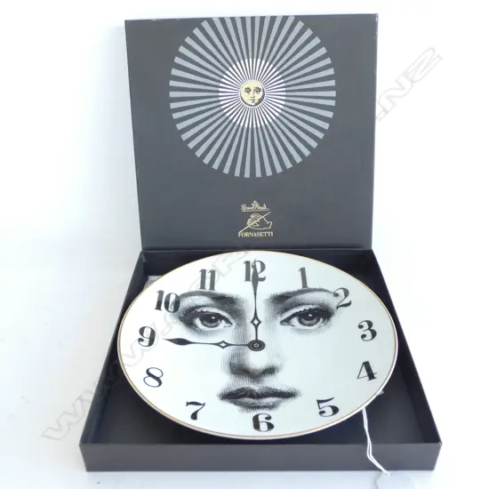 FORNASETTI PLATE IN BOX - CLOCK  FACE