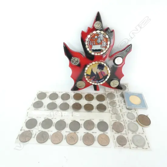 BAG OF NZ AND OTHER COINS