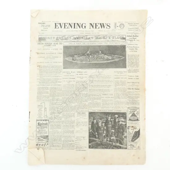 SYDNEY EVENING NEWS 1925