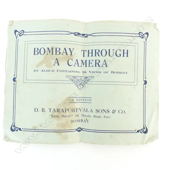 BOMBAY THROUGH A CAMERA