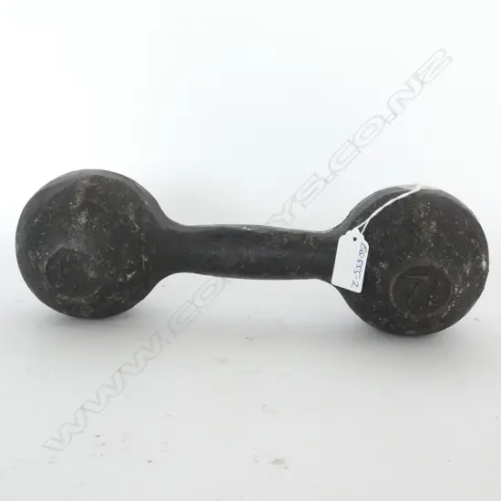 OLD IRON DUMBBELL WEIGHT L.300mm