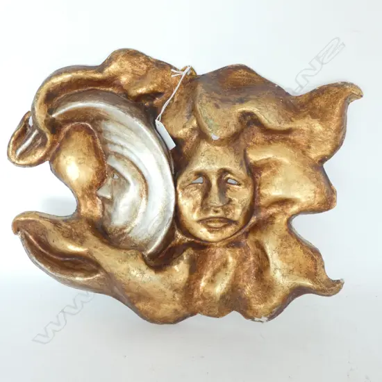 VENETIAN WALL ART; MOON & SUN W. 400MM