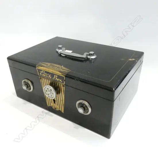 TOHO TAISHO PERIOD COMBINATION CASH BOX (OPENS) 360 X 255 X 150MM