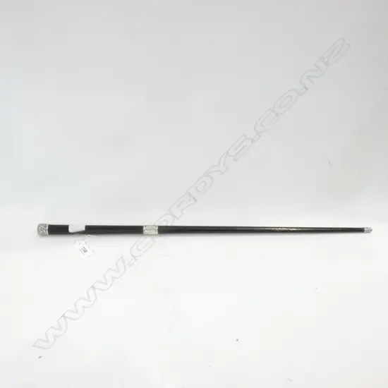 CEREMONIAL EBONY AND SILVER CONDUCTOR’S BATON INSCRIBED 1904