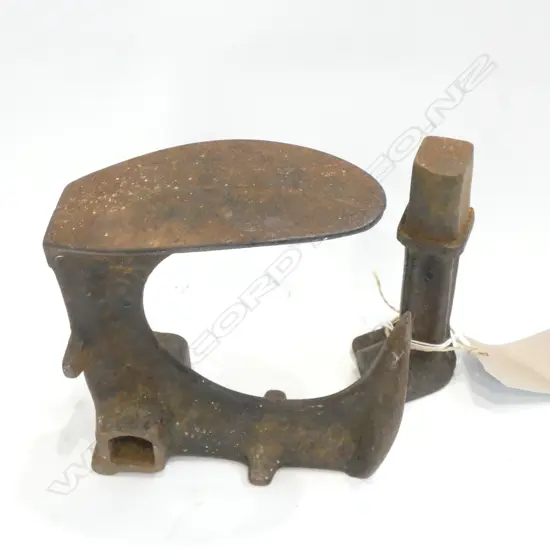 OLD IRON SHOE LAST +DOOR STOP