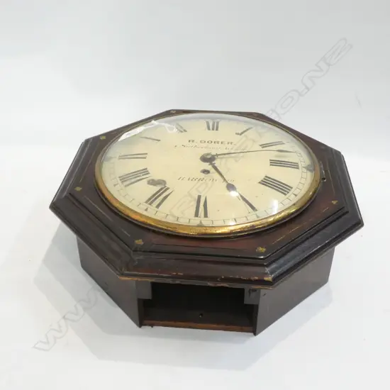 ANTIQUE DIAL CLOCK WITH FUSEE MOVEMENT