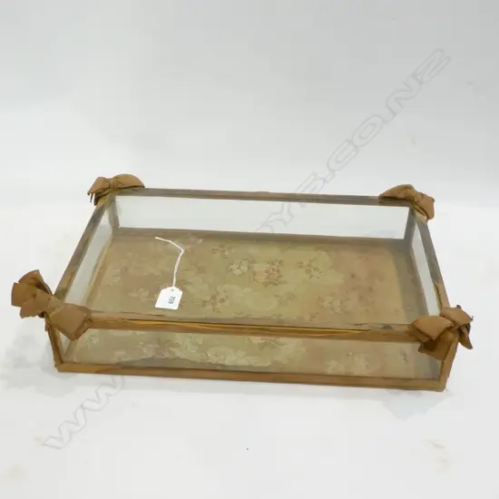 VINTAGE GLASS CASE L. 430MM