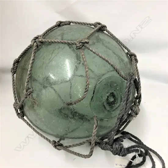 An old Japanese glass fishing float