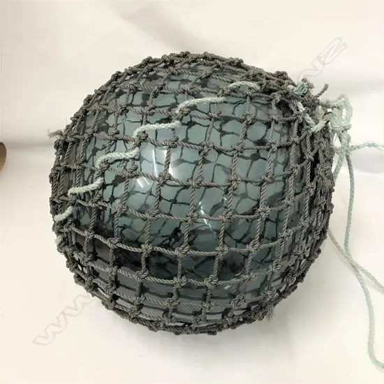 An old Japanese glass fishing float