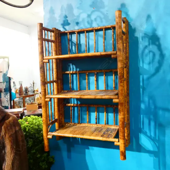 3 TIER BAMBOO SHELF W. 520 D. 265 H. 805MM