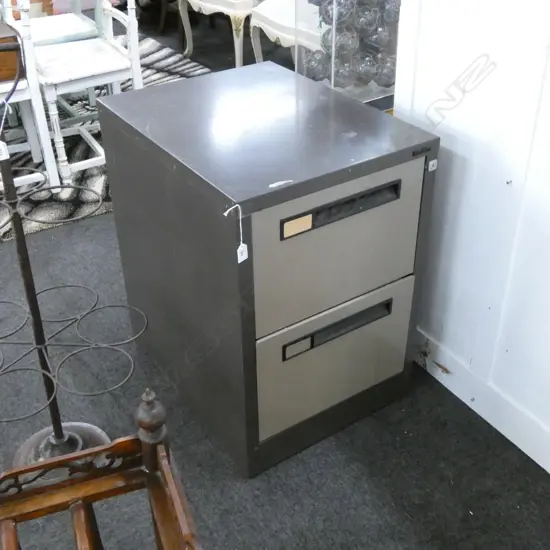 2 DRAWER FILING CABINET W. 490 D. 640 H. 710MM